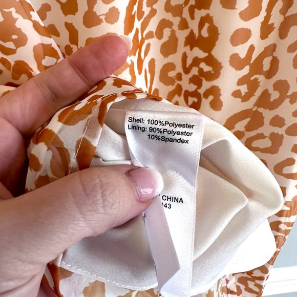 Sam Edelman NWT Anthropologie Soft Leopard Ruffle-Accent Sleeveless Dress $138 - Picture 9 of 9